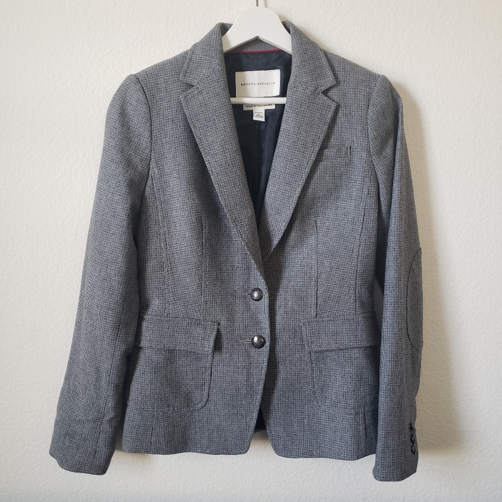 Banana Republic Women's gray wool blazer size 0